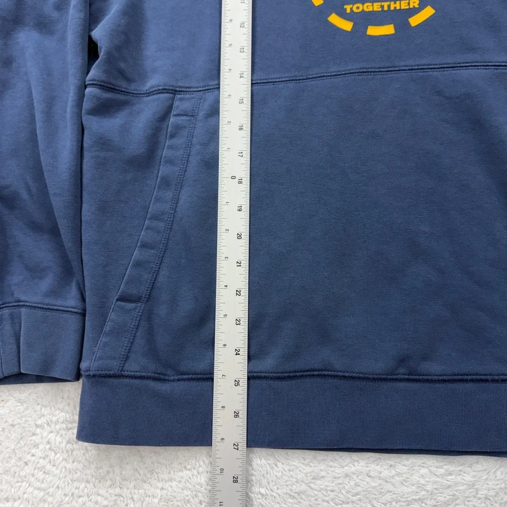 Jordan Navy Blue V Logo Graphic Pullover‎ Hoodie Mens Large Jumpman Sweatshirt